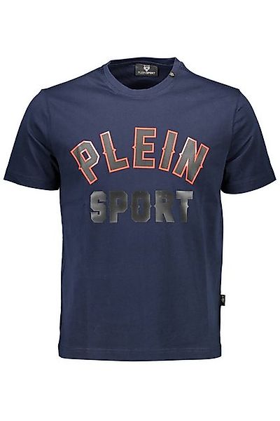 PLEIN SPORT T-Shirt Herren Kurzarm-T-Shirt Blau mit Rundhals & günstig online kaufen