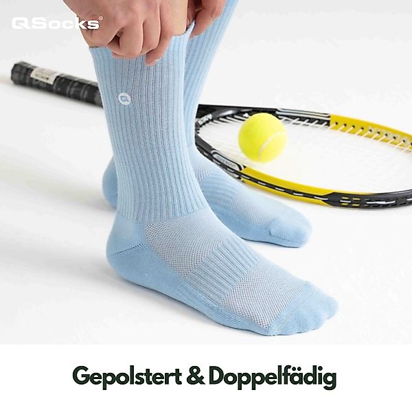 QSOCKS Socken Crew gepolsterte Tennissocken aus günstig online kaufen