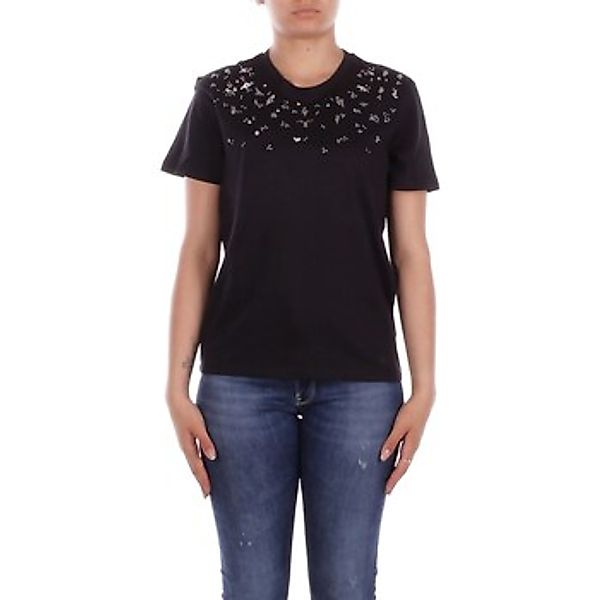 ONLY Kurzarmshirt ONLPARKER S/S O-NECK BLING TOP BOX JRS Materialmix, regul günstig online kaufen