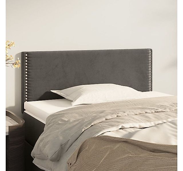 vidaXL Kopfteil Kopfteil Dunkelgrau 80x5x78/88 cm günstig online kaufen