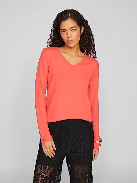 Vila V-Ausschnitt-Pullover VIRIL V-NECK L/S KNIT günstig online kaufen