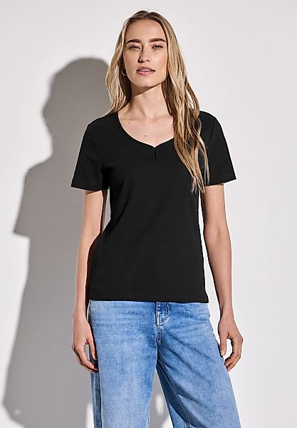STREET ONE T-Shirt, mit Cut-Out Detail günstig online kaufen