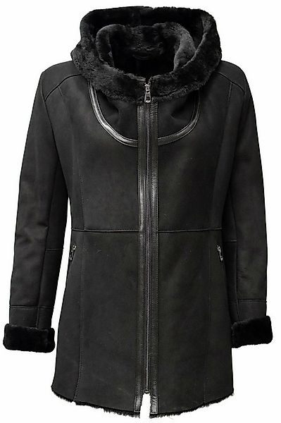 Zimmert Leather Lederjacke Flora weiches Lammfell, Wintermantel, Kapuze, Sh günstig online kaufen