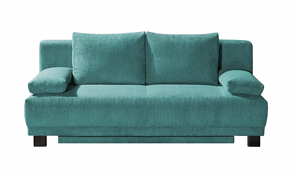 Schlafsofa aus Cord Luna ¦ blau ¦ Maße (cm): B: 200 H: 89 T: 96.0 Polstermö günstig online kaufen