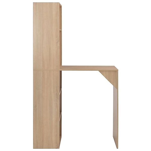 vidaXL Bartisch mit Schrank Eichenoptik 115x59x200 cm günstig online kaufen
