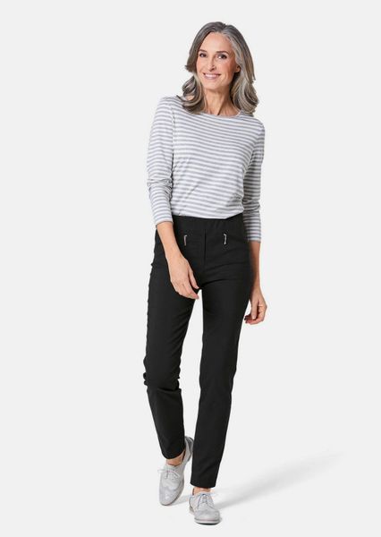 GOLDNER Stoffhose Schlupfhose LOUISA mit Steppnähten günstig online kaufen