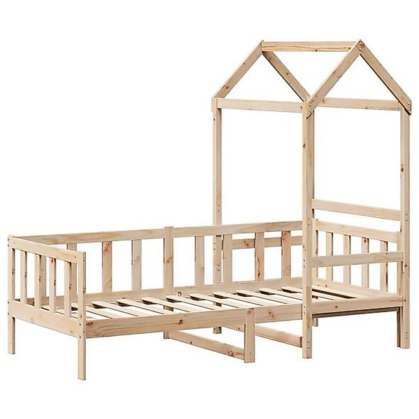 vidaXL Bett Tagesbett mit Dach 90x200 cm Massivholz Kiefer günstig online kaufen