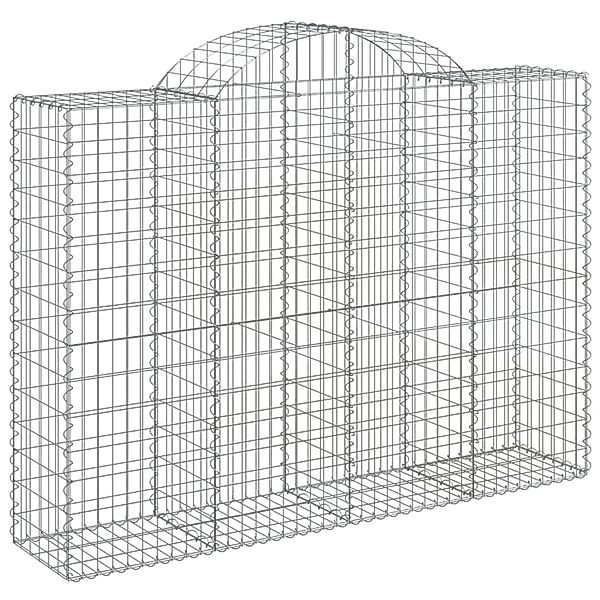 vidaXL Gabionen mit Hochbogen 8 Stk 200x50x140/160cm Eisen 1669117 günstig online kaufen