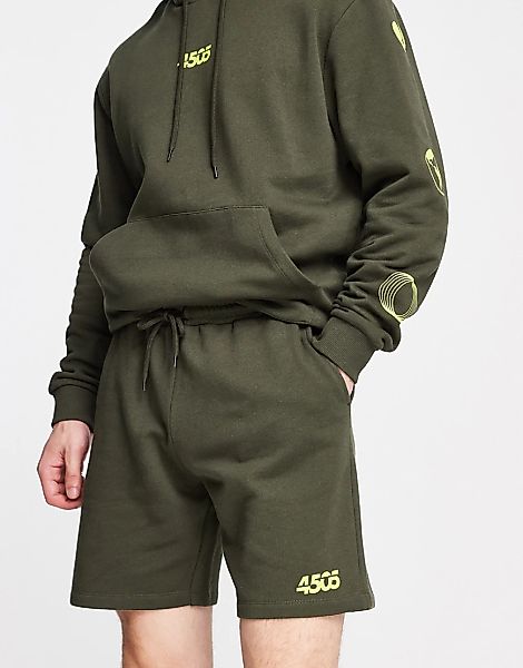 ASOS 4505 – Shorts aus Sweatshirtstoff-Grün günstig online kaufen
