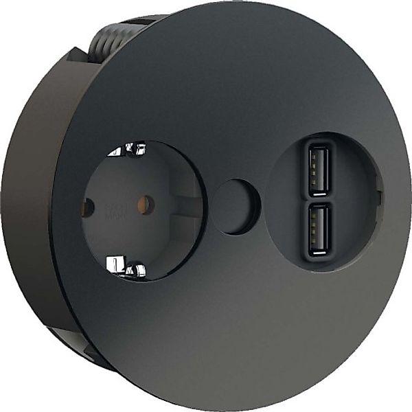 Bachmann TWIST Steckdosenleiste 1xCEE7/3 1xUSB Char. 931.131 - 931131 günstig online kaufen