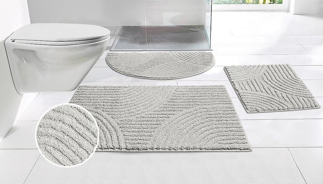 my home Badematte Ognon, Scandi, Boho, modernes Muster, Höhe 15 mm, rutschh günstig online kaufen