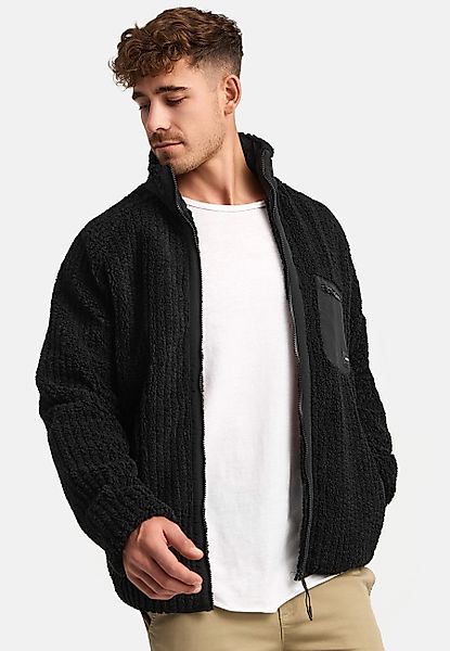 Indicode Fleecejacke INScotts innovatives Strickfleece-Design günstig online kaufen