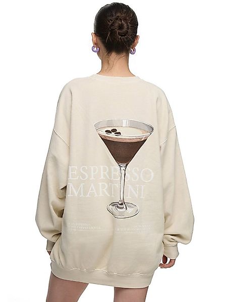 Worldclassca Sweatshirt Worldclassca Oversized Sweatshirt ESPRESSO Print La günstig online kaufen