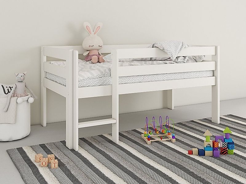 OTTO home Kinderbett "Tide", Halbhochbett, zertifiziertes Massivholz, aus m günstig online kaufen