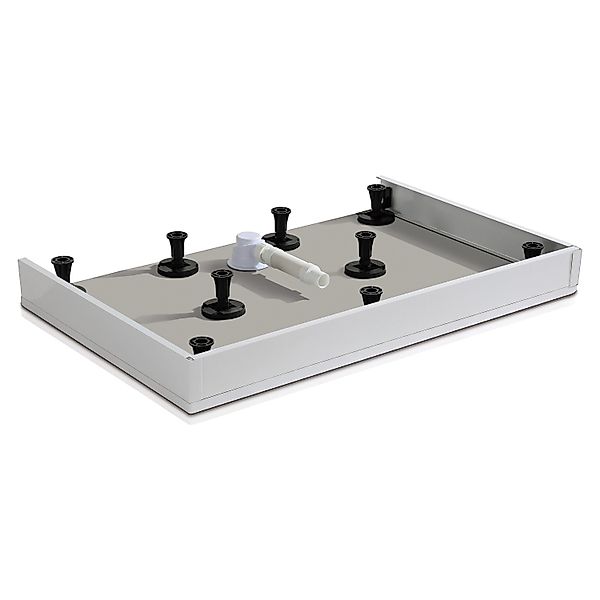 AICA Quadrat Duschwanne Armatur Schürze-Stellfüße Set für Duschtasse 90X90G günstig online kaufen