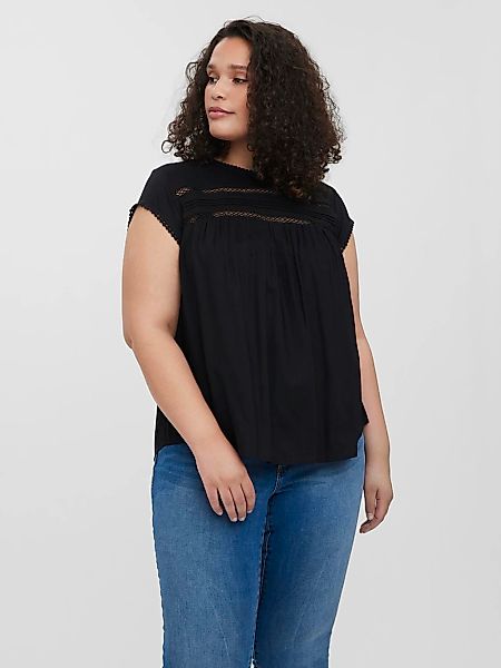 Vero Moda Curve Blusenshirt "VMDEBBIE PLEAT S/L TOP WVN GA CURVE NOOS" günstig online kaufen