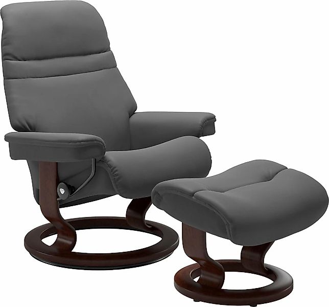 Stressless Fußhocker "Sunrise" mit Classic Base, Gestell Braun günstig online kaufen