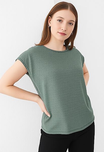 ONLY Kurzarmshirt "ONLCLAUDIA S/S GLITTER STRIPE TOP JRS" günstig online kaufen