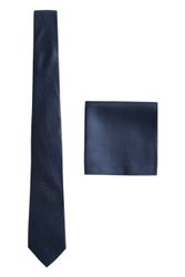 Next Krawatte Strukturierte Krawatte und Einstecktuch günstig online kaufen