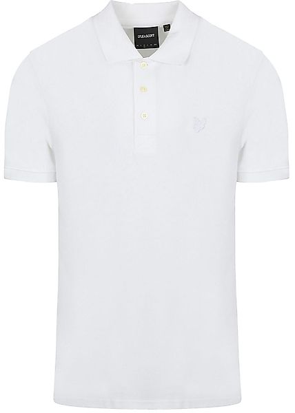 Lyle and Scott Tonal Eagle Polo Weiß - Größe XL günstig online kaufen