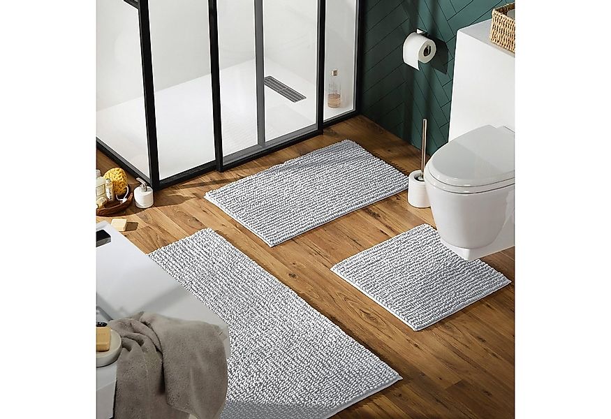 REDBEST Badematte WC-Vorlage "Arlington", Höhe 20 mm, eckig, Uni günstig online kaufen