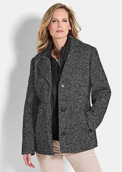 GOLDNER Outdoorjacke Kurzgröße: Moderne Wolljacke mit Steppeinsatz Winterma günstig online kaufen