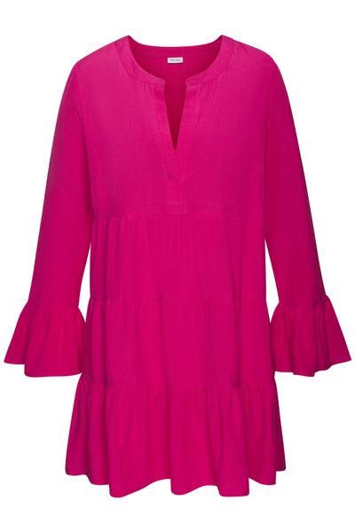 LASCANA Longbluse mit modischen Volants günstig online kaufen