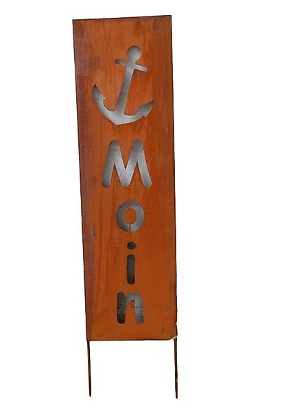 Deko-Impression Gartenstecker Gartenstecker Paneel Gartenstab "MOIN" günstig online kaufen
