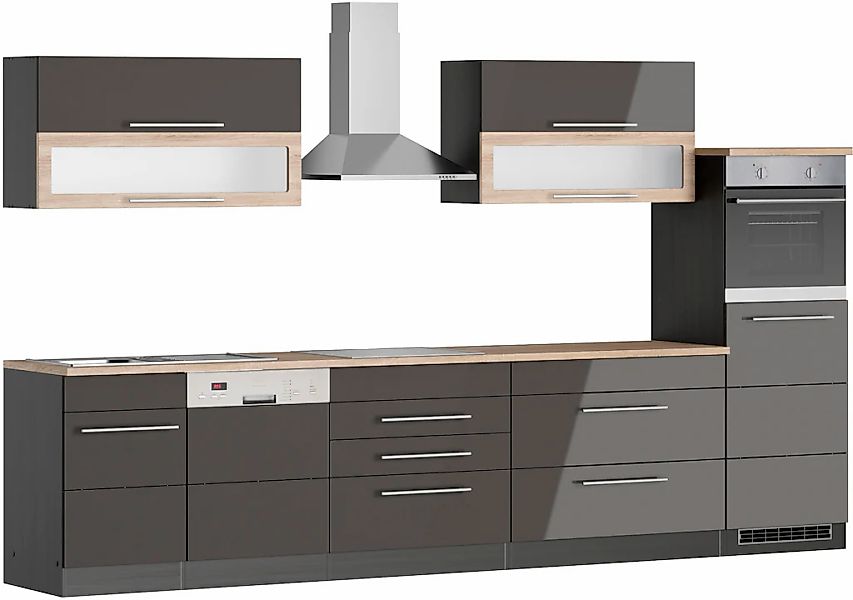 HELD MÖBEL Küchenzeile "Wien", Breite 350 cm, wahlweise mit E-Geräten günstig online kaufen