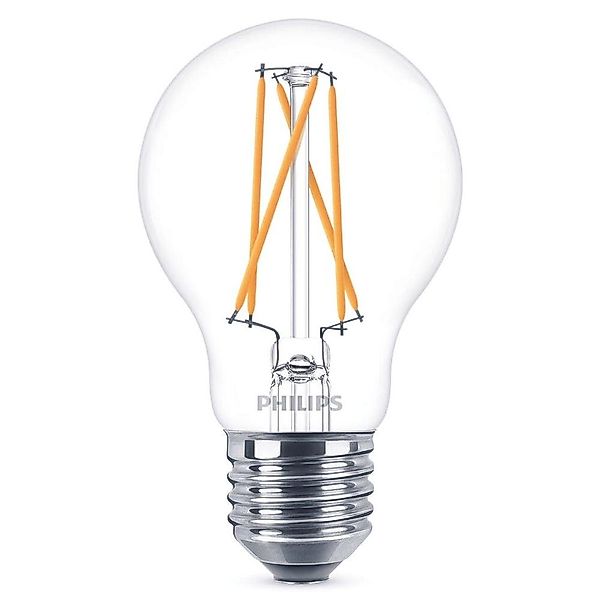 Philips LED Filament Lampe E27 Birne - A60 3,5W 475lm 2200-2700K dimmbar Ei günstig online kaufen