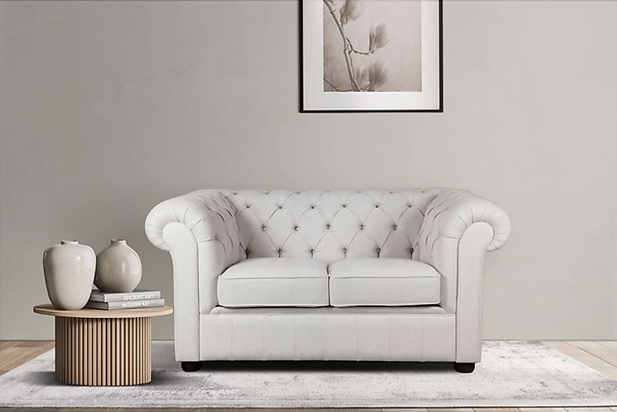 Home affaire 2-Sitzer »CHARENTE, Chesterfield-Sofa, Wellenfederung, Maße: B günstig online kaufen