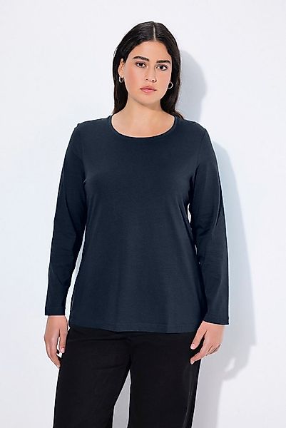 Ulla Popken T-Shirt bis 64 Oberteil Langarmshirt Basic Langarm günstig online kaufen