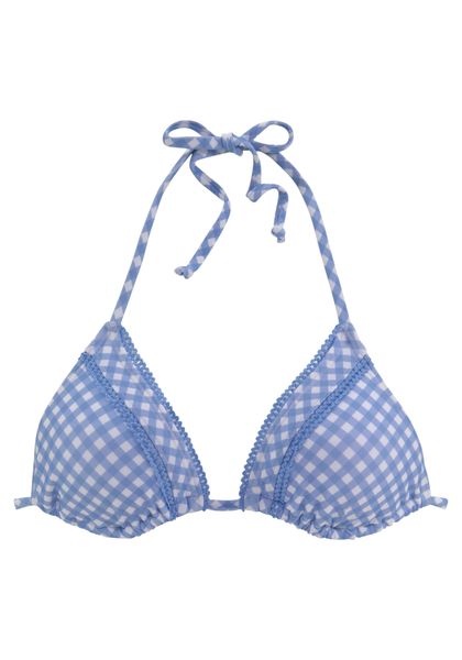 Buffalo Triangel-Bikini-Top Karo, mit Zierborte günstig online kaufen