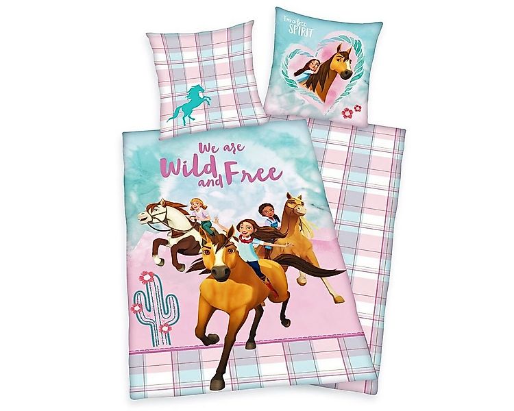 Herding Kinderbettwäsche Spirit 135x200cm Pferd Lucky, Renforcé, 2 teilig, günstig online kaufen