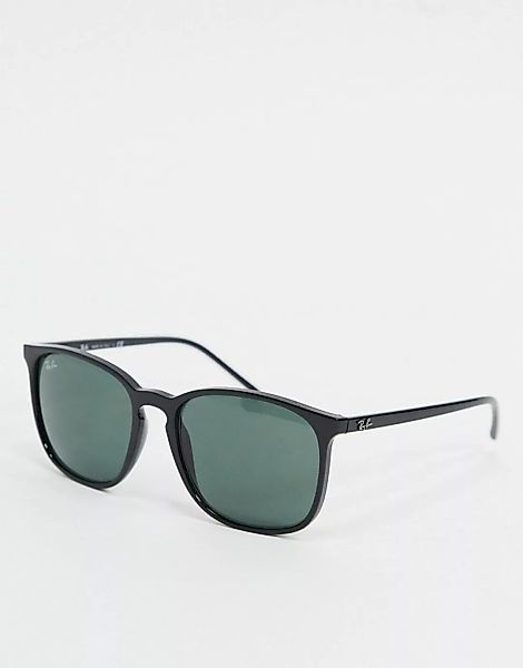 Ray-Ban – Runde Sonnenbrille in Schwarz, ORB4387 günstig online kaufen