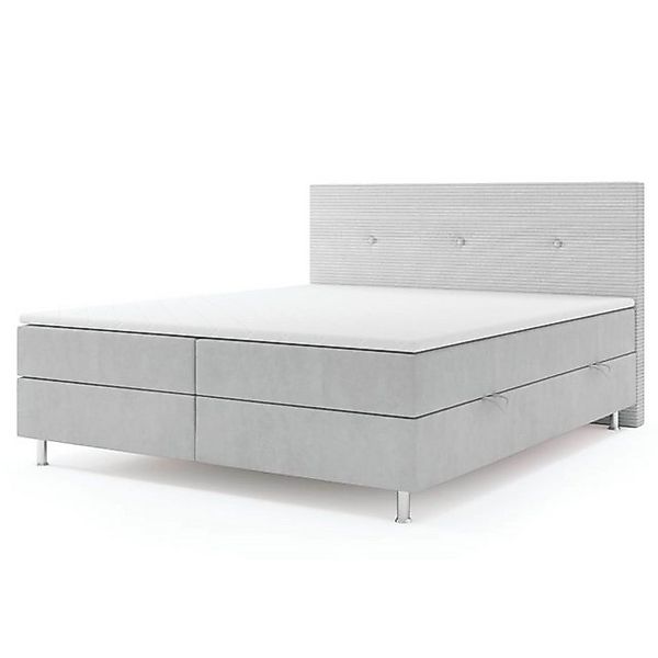 inter Boxspringbett Boxspringbett SALVADOR mit Bettkasten 180x200cm Samtsto günstig online kaufen