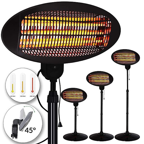 monzana Heizstrahler, 2000 W, 3 Heizstufen günstig online kaufen