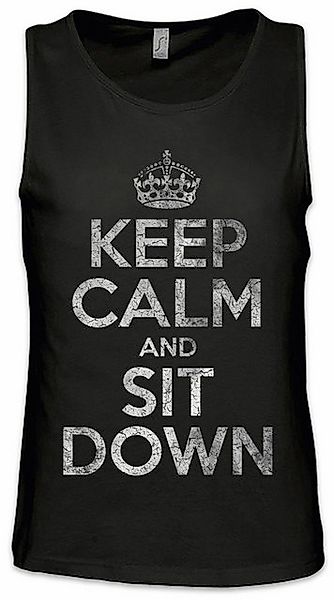 Urban Backwoods Tanktop Keep Calm And Sit Down Ärmelloses T-Shirt Relax Cal günstig online kaufen
