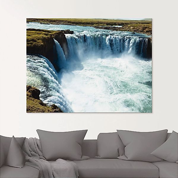 Artland Glasbild "Godafoss", Europa, (1 St.), in verschiedenen Größen günstig online kaufen