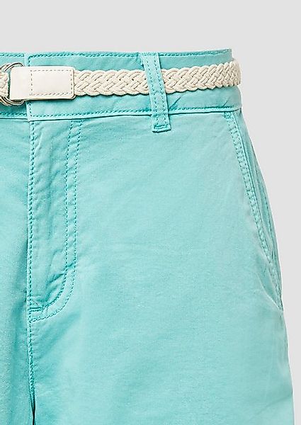 s.Oliver Shorts Shorts mit geflochtenem Gürtel und Garment Dye günstig online kaufen