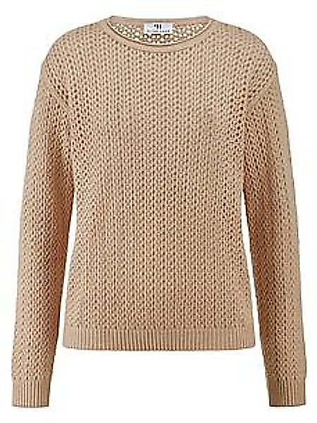 Rundhals-Pullover Peter Hahn braun günstig online kaufen
