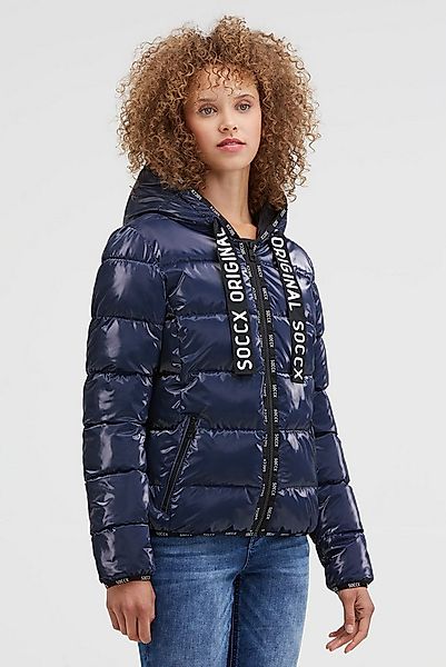 SOCCX Winterjacke mit elastischem Saumabschluss günstig online kaufen