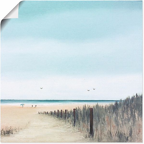 Artland Wandbild "Sonniger Morgen I", Strand, (1 St.), als Leinwandbild, Po günstig online kaufen