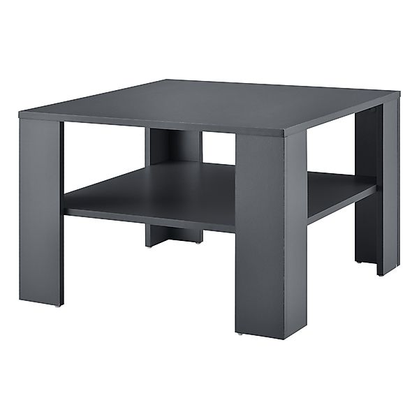 en.casa Couchtisch, »Aachen« Wohnzimmertisch 60x60x40cm Dunkelgrau günstig online kaufen