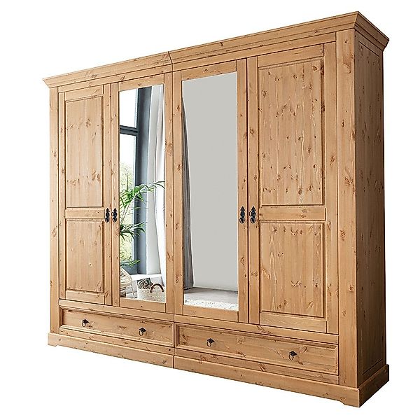 Lomadox Kleiderschrank STEINKJER-69 4-türig, 254cm breit, günstig online kaufen