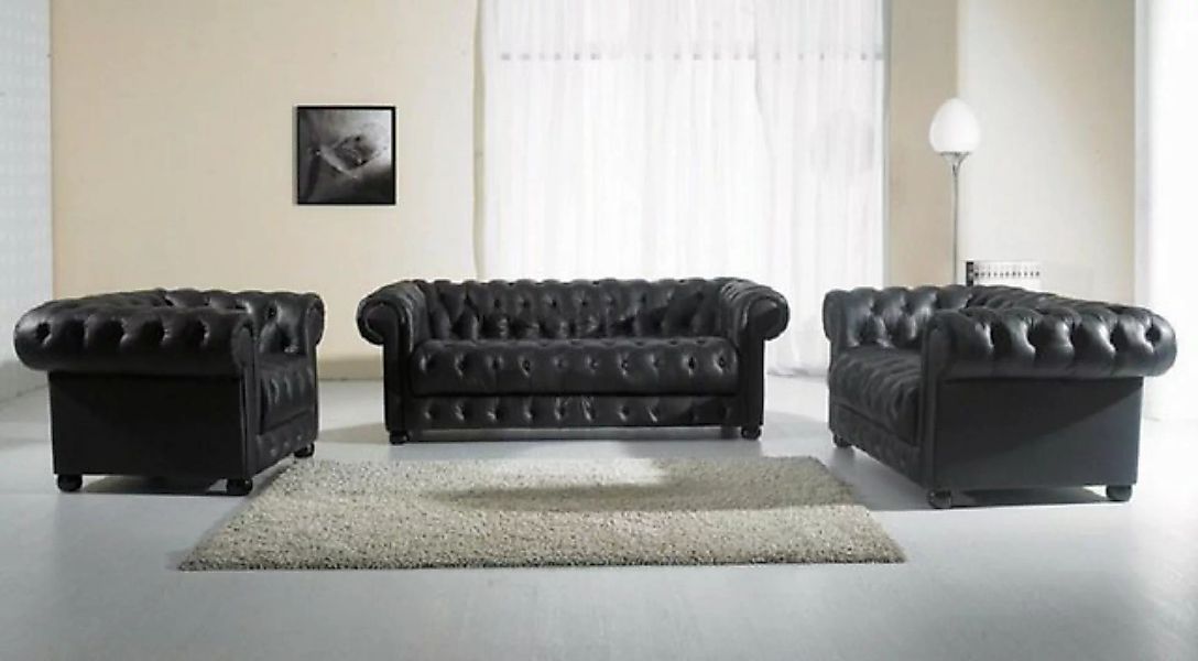 JVmoebel Chesterfield-Sofa Chesterfield Couchen Sofas Polster Leder 321 Sit günstig online kaufen