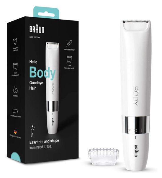Braun Elektrokörperrasierer Mini Body-& Bikini-Trimmer BS1000, günstig online kaufen