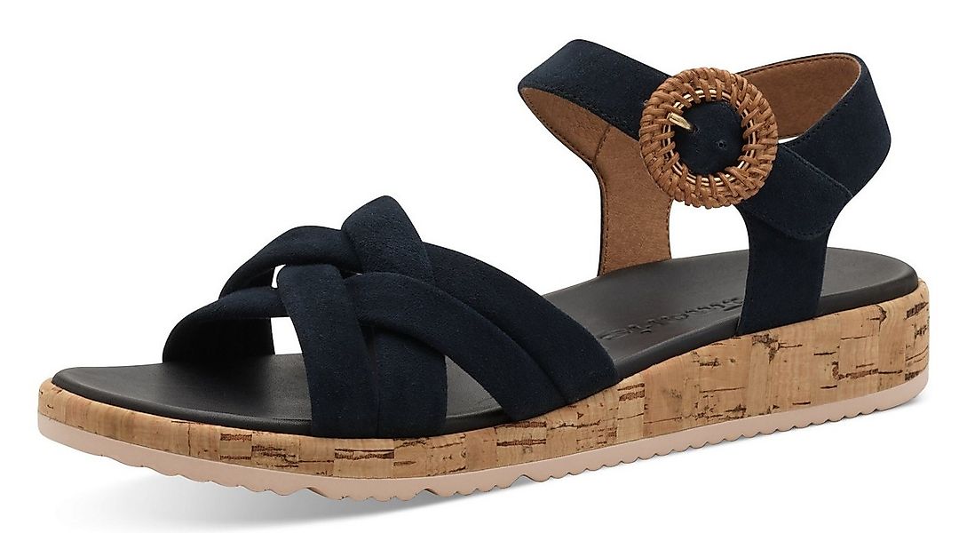 Tamaris Sandalette, Plateau, Sommerschuh, Riemchensandale mit hübscher Zier günstig online kaufen