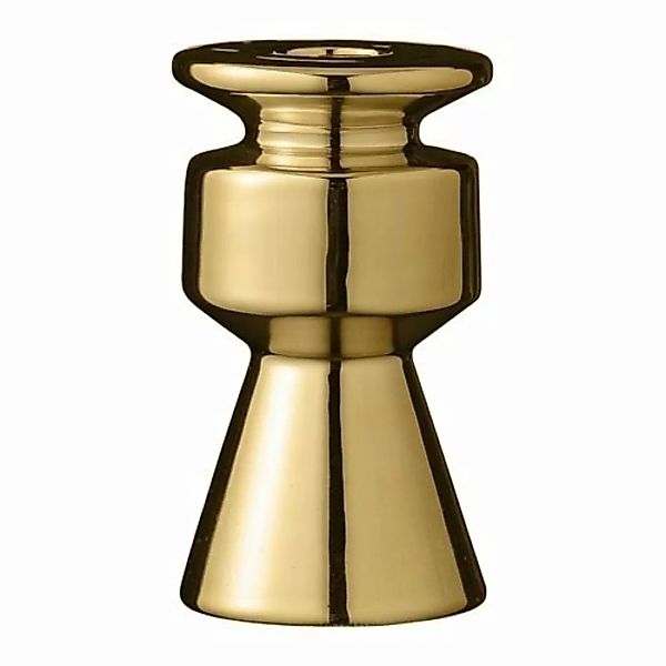 Bloomingville Kerzenleuchter Kerzenhalter Keramik gold 11,5 cm (75800050) ( günstig online kaufen