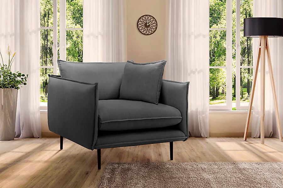 Home affaire 1,5-Sitzer "Somba" mit dickem Keder und eleganter Optik günstig online kaufen